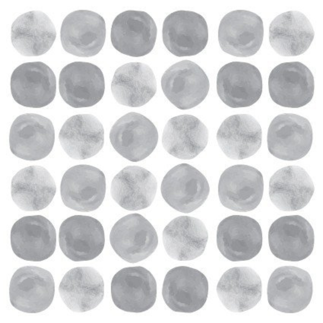 Vinilo Dots Acuarela - Gris - Imagen 2